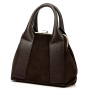 Kožená kézitáska Luka 26-064 - sötétbarna