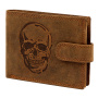 Pénztárca Nordee L895 SKULL - barna